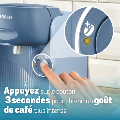 Machine à Café à Dosettes Eslora Finesse – Bleu Lavande – +70 Boissons
