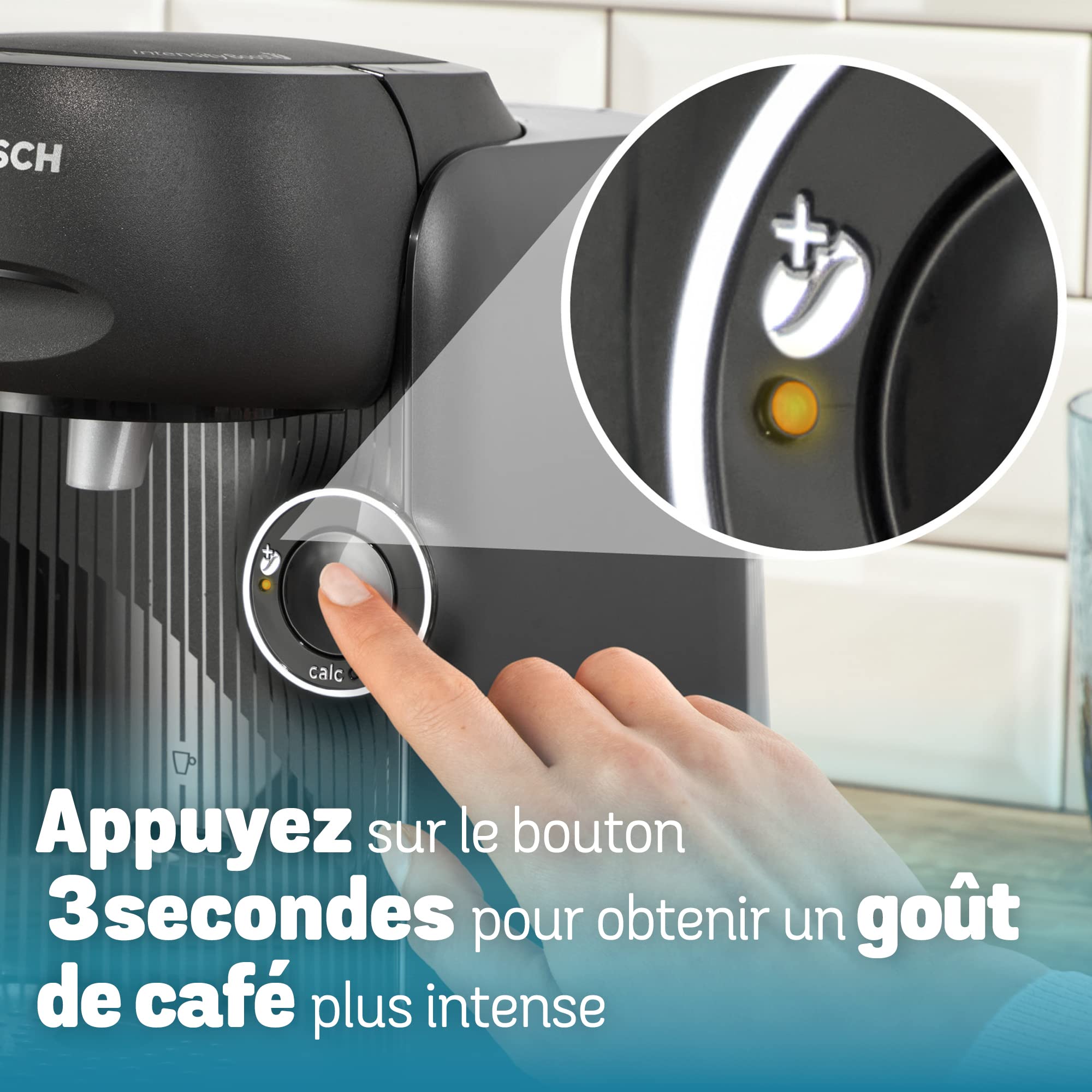 Machine à Café à Dosettes Eslora Finesse – Noir – Jusqu'à 70 Boissons