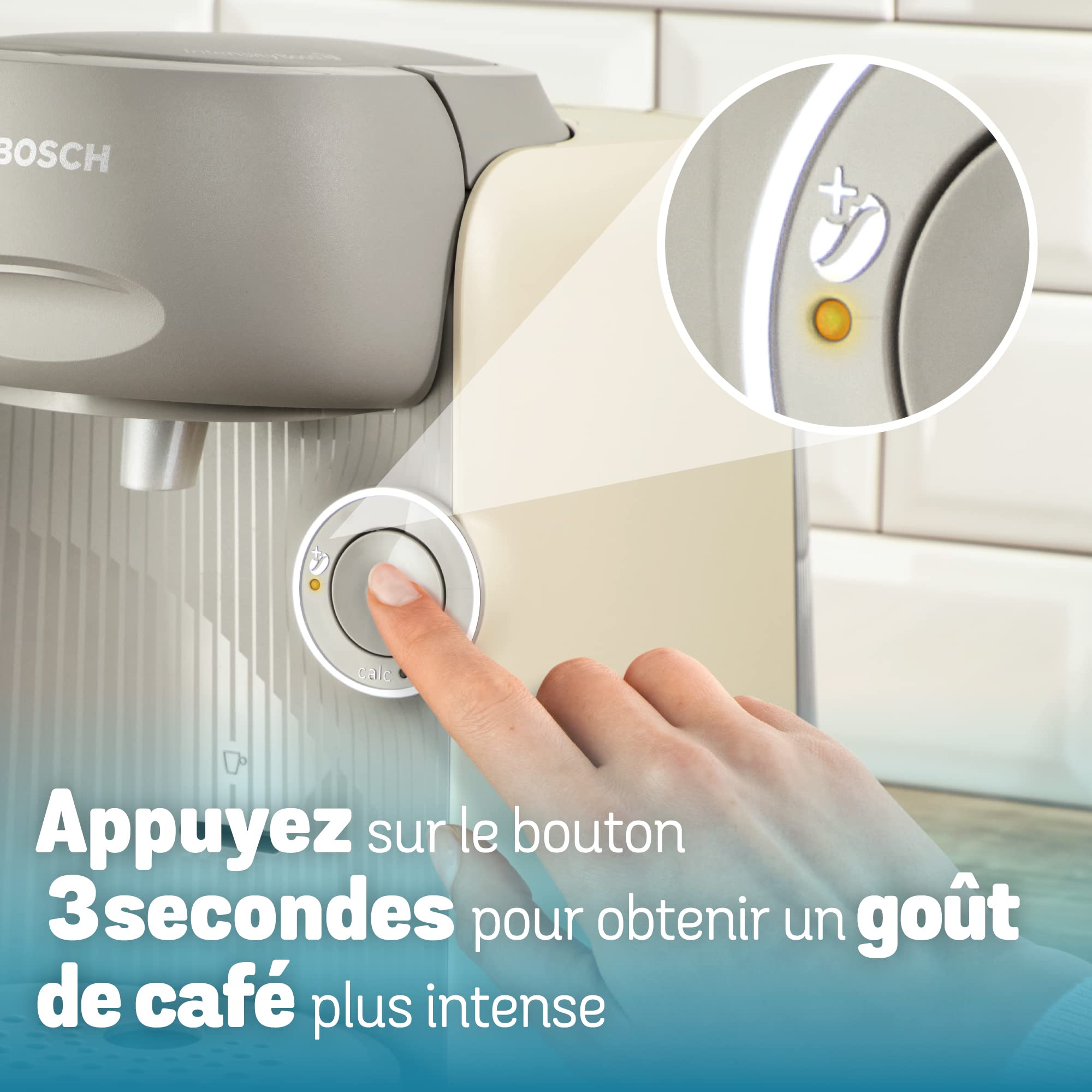 Machine à Café à Dosettes Eslora Finesse – Crème – Jusqu'à 70 Boissons