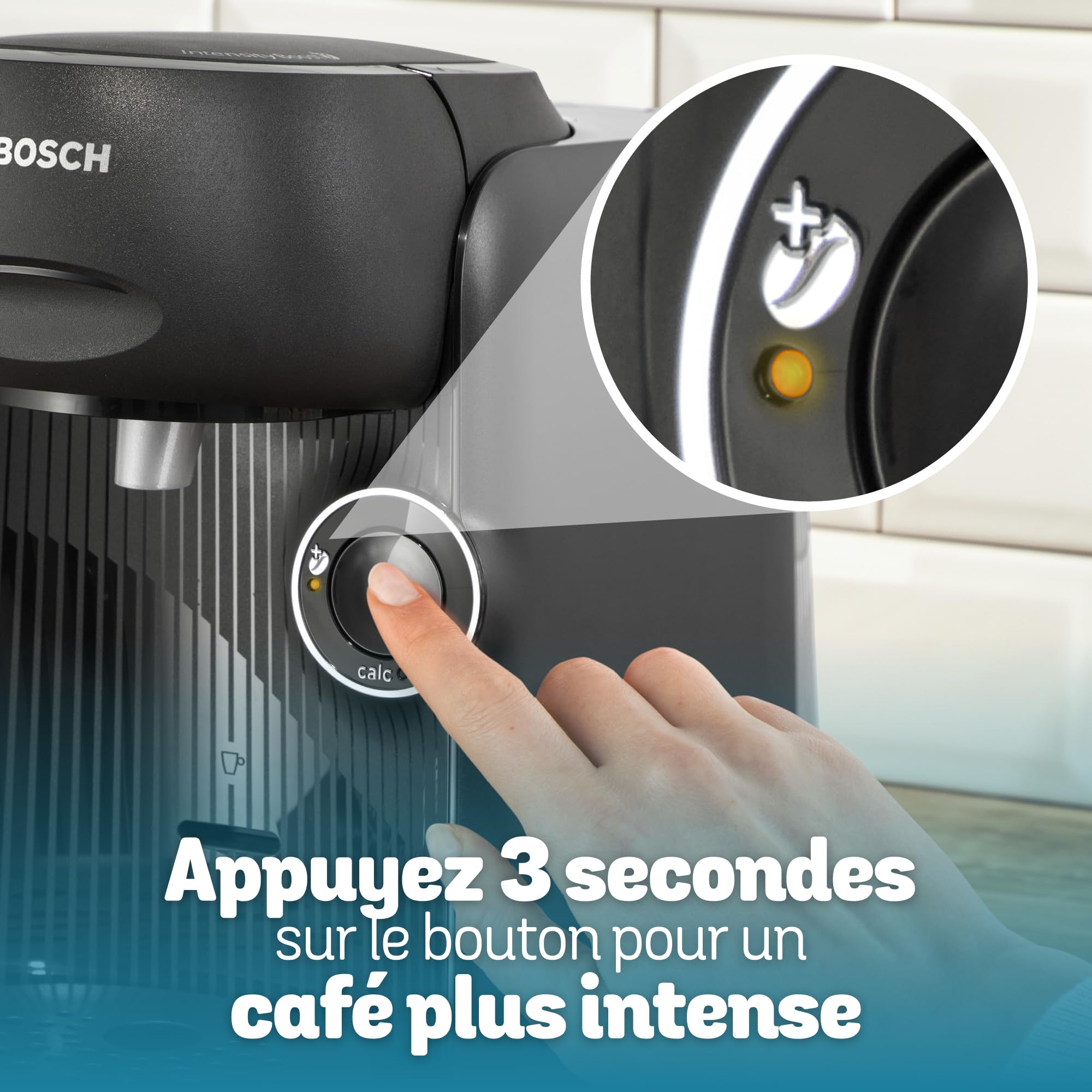 Machine à Café à Dosettes Eslora Finesse – Noir – +70 Boissons Chaudes