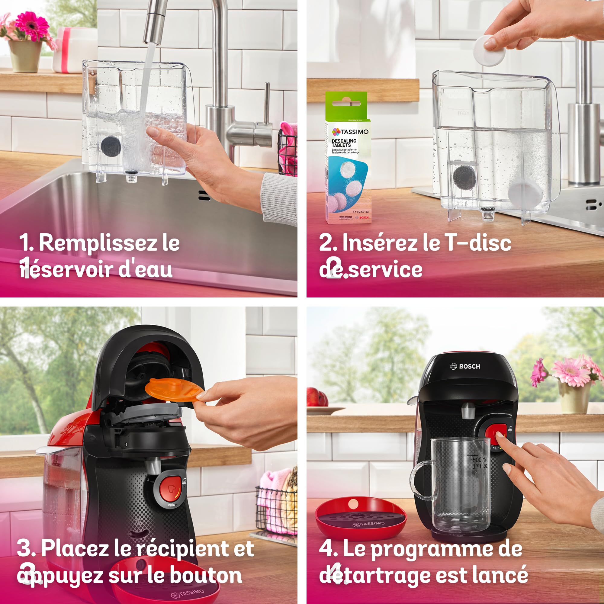 Machine à Café à Dosettes Eslora Happy – Rouge – +70 Boissons Chaudes