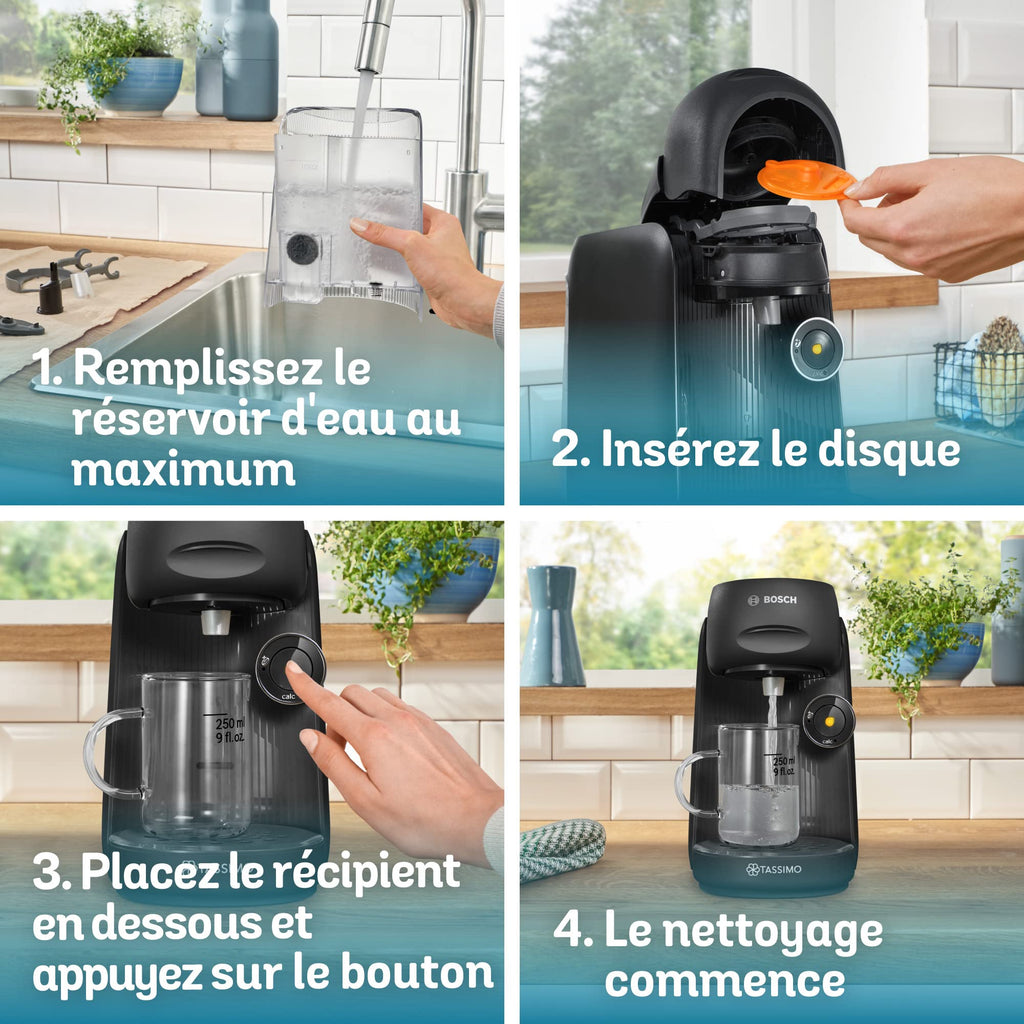 Machine à Café à Dosettes Eslora Finesse – Noir – Jusqu'à 70 Boissons