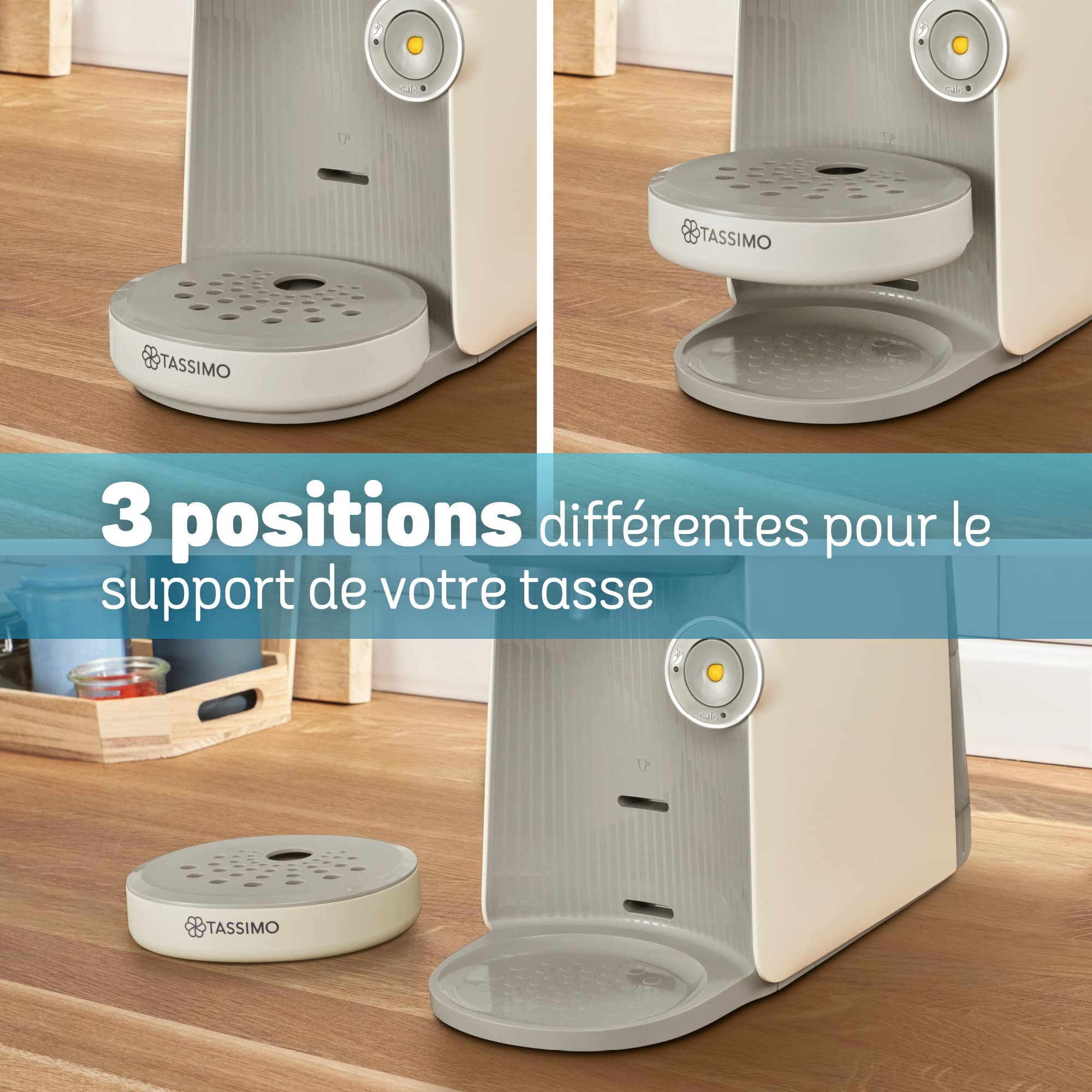 Machine à Café à Dosettes Eslora Finesse – Crème – Jusqu'à 70 Boissons