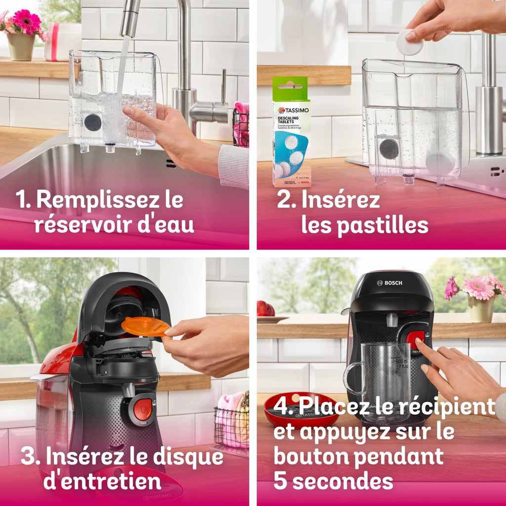 Machine à Café à Capsules Eslora Happy – Rouge – +40 Boissons – 1400W