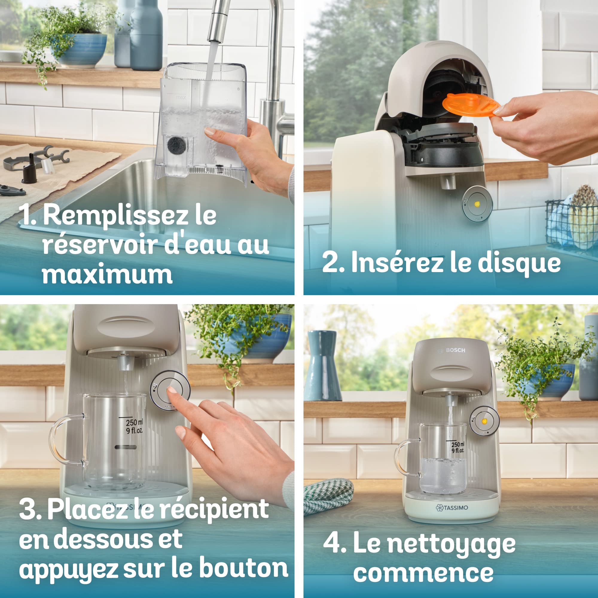 Machine à Café à Dosettes Eslora Finesse – Crème – Jusqu'à 70 Boissons