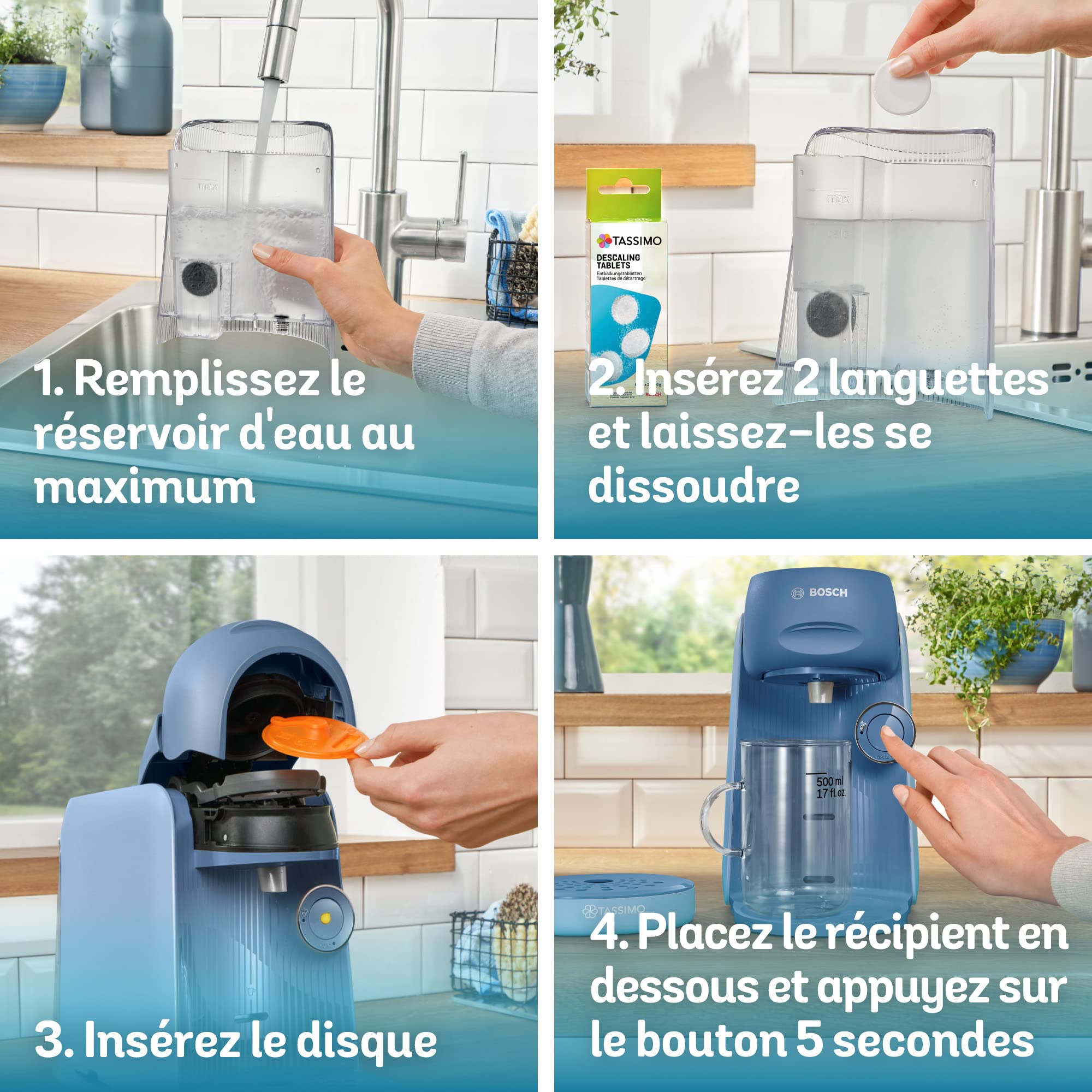Machine à Café à Dosettes Eslora Finesse – Bleu Lavande – +70 Boissons