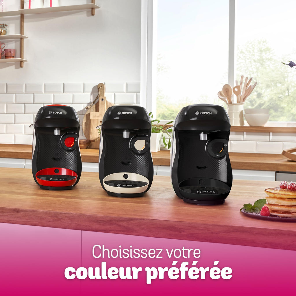 Machine à Café à Dosettes Eslora Happy – Crème – +70 Boissons Chaudes