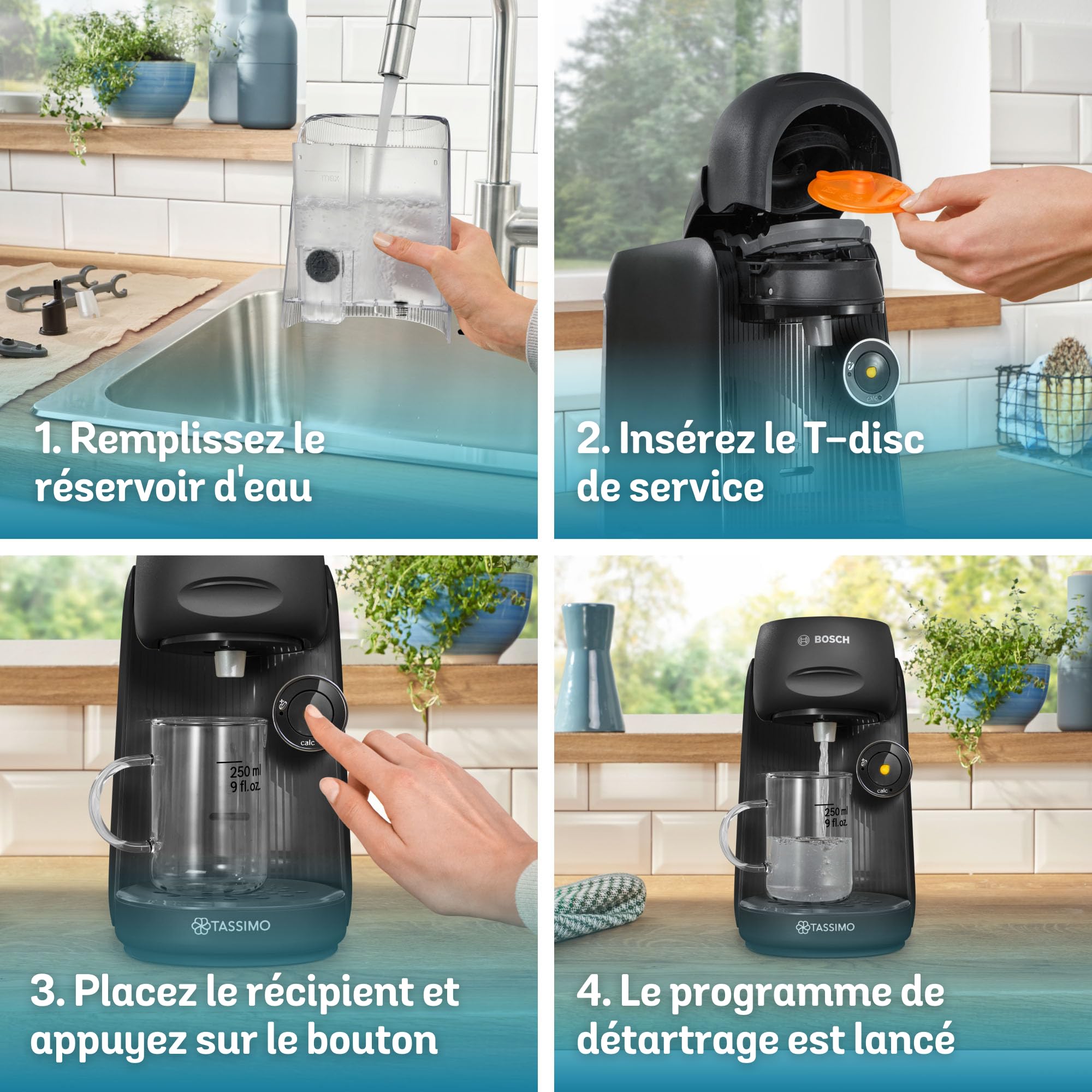 Machine à Café à Dosettes Eslora Finesse – Noir – +70 Boissons Chaudes