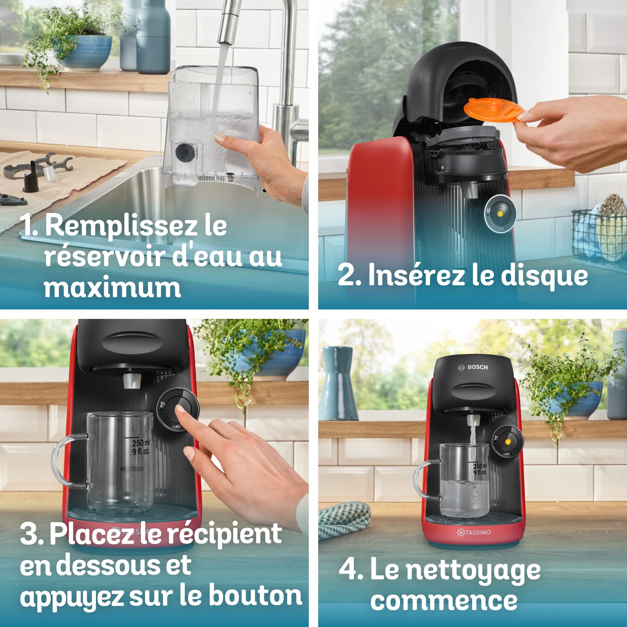Machine à Café à Dosettes Eslora Finesse – Rouge Intense – +70 Boissons