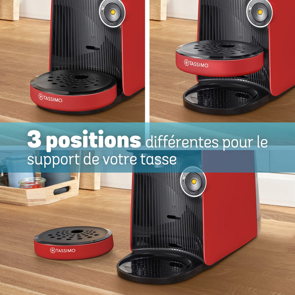 Machine à Café à Dosettes Eslora Finesse – Rouge Intense – +70 Boissons
