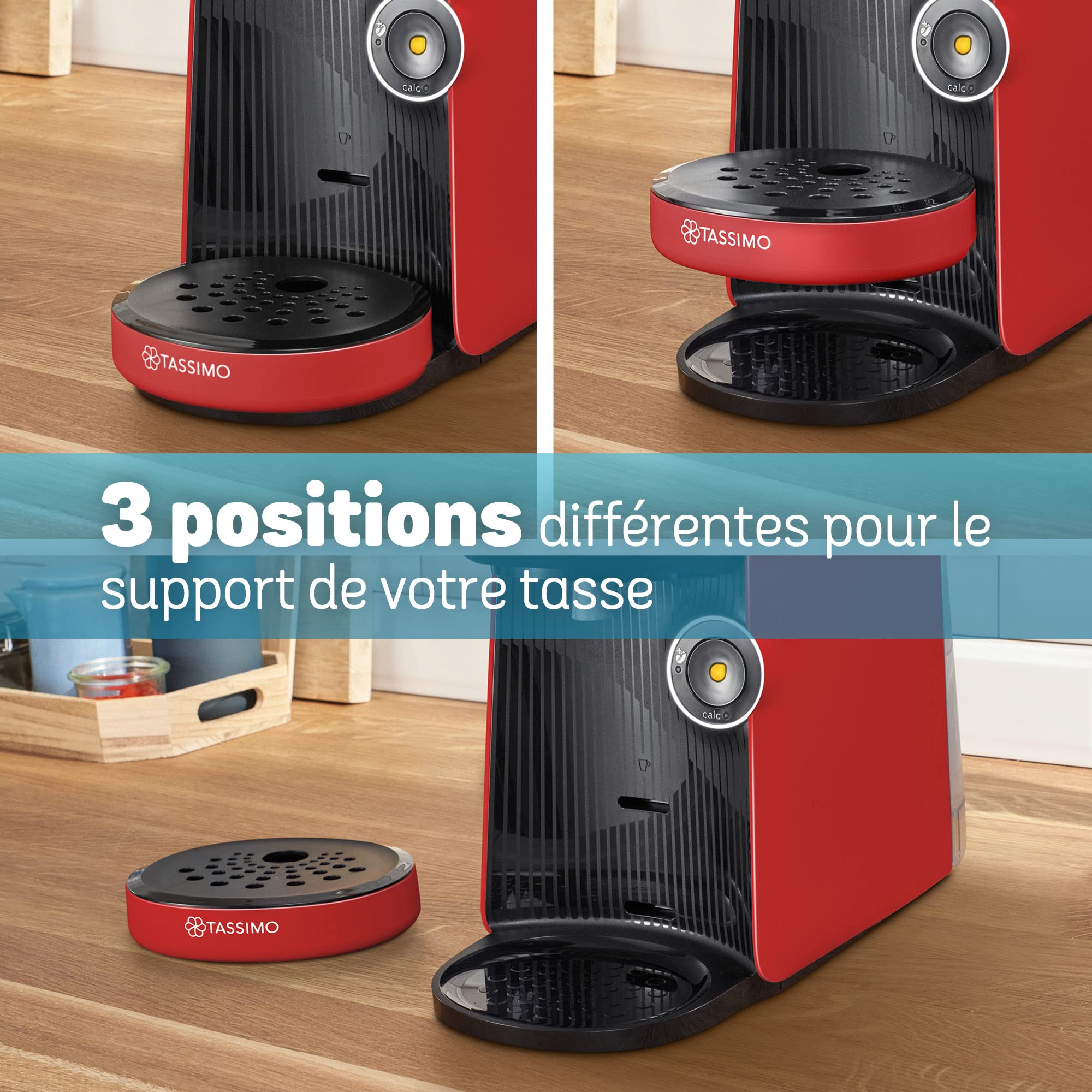 Machine à Café à Dosettes Eslora Finesse – Rouge Intense – +70 Boissons