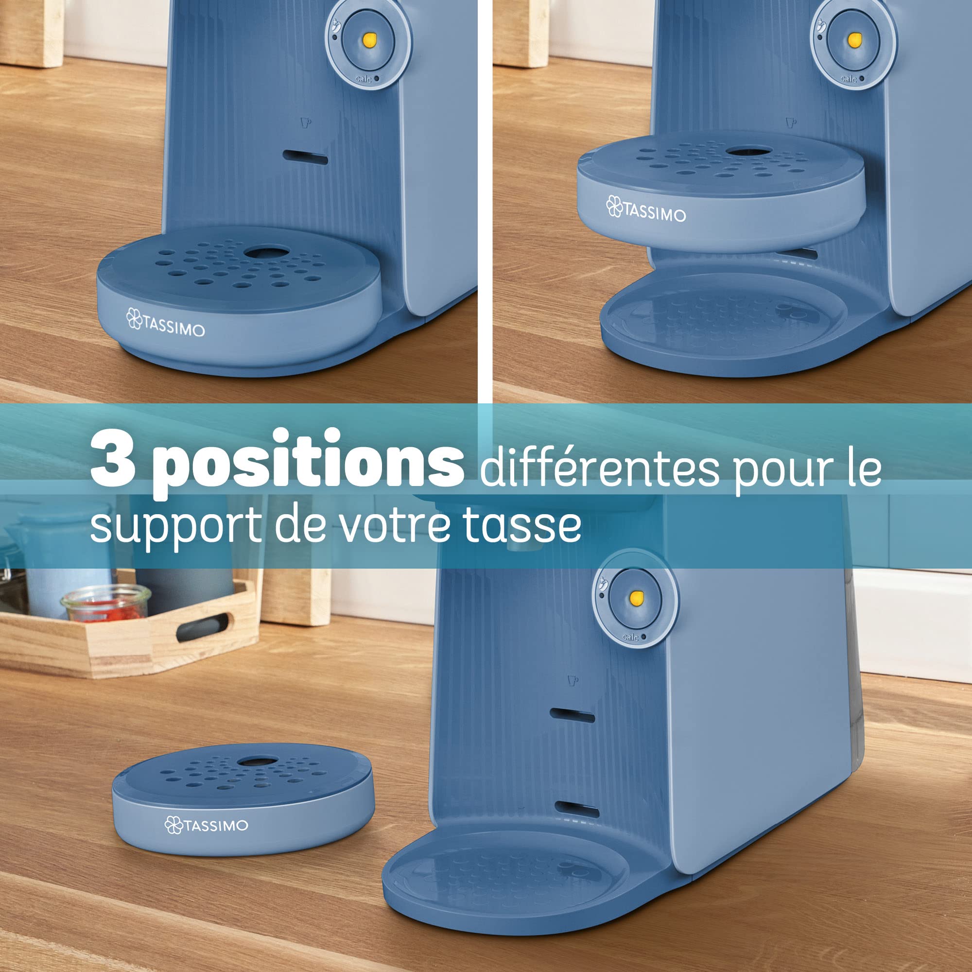 Machine à Café à Dosettes Eslora Finesse – Bleu Lavande – +70 Boissons