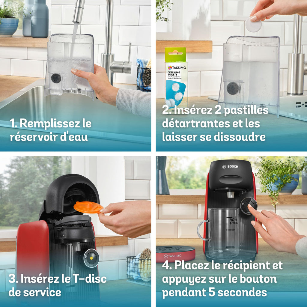 Machine à Café à Dosettes Eslora Finesse – Rouge – +70 Boissons Chaudes